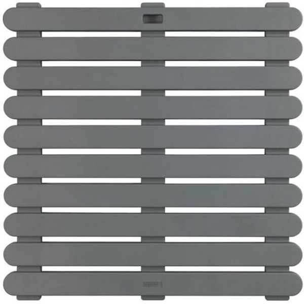 WENKO Duschgaller Grå | Halkfri badkarsmatta inomhus/utomhus | Badrum, pool | Plast | 55x55x3cm Grå