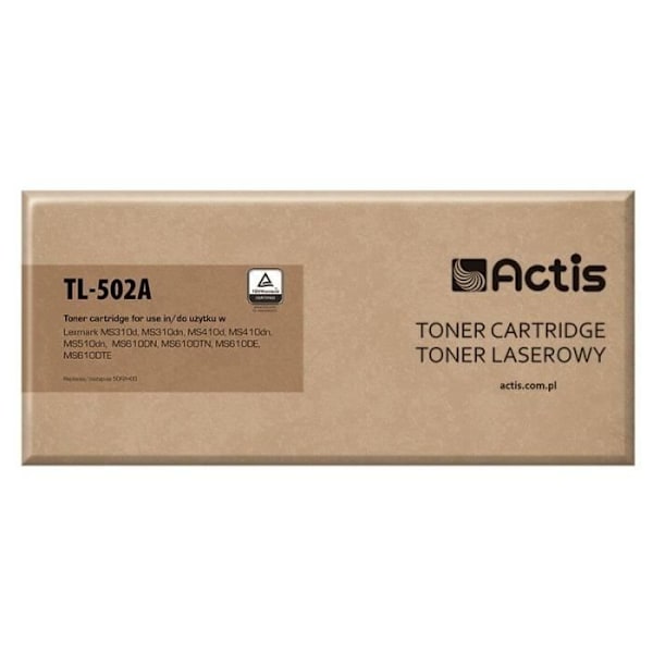 Tonerpatron - Actis - TL-502A - Kompatibel - Sort - Ydelse 5000 sider