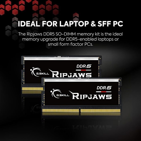 G.Skill RipJaws Series SO-DIMM 64 GB DDR5 5600 MHz CL40 - Dual Channel Kit