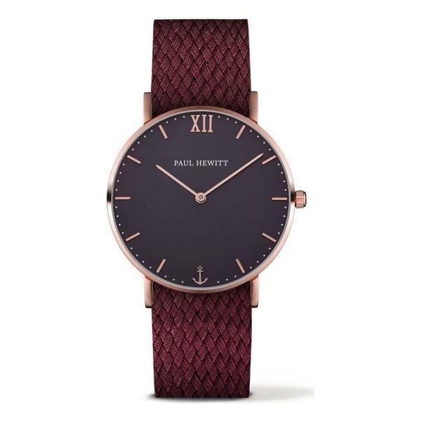 Klocka - Paul Hewitt - PH-SA-R-ST-B-19S - Ø 39 mm - Kvarts - Nylonblå Röd röd blå