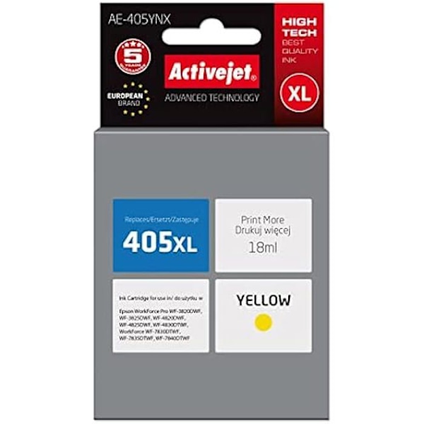 ACTIVEJET AE-405YNX (REM) - Keltainen - Tulostin Gul
