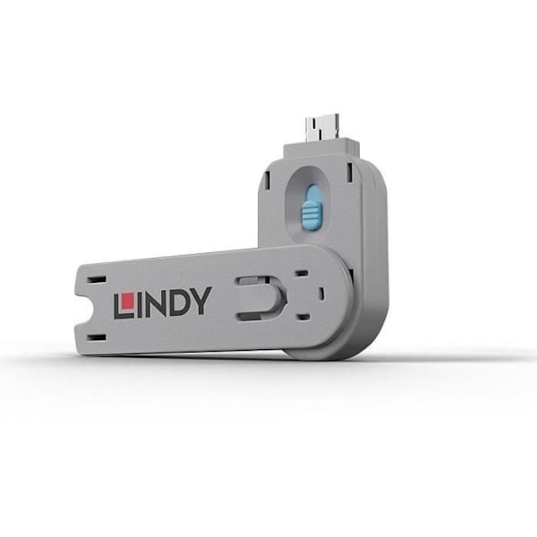 LINDY USB Type A Port Blocker Key, Blå
