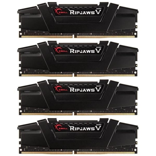 G.Skill RipJaws V Series DDR4 Hukommelse - 128 GB Quad-Kit - Sort