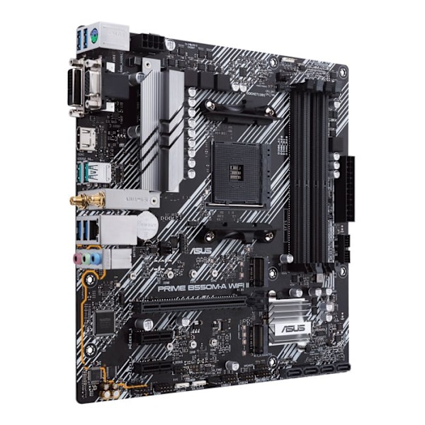 Emolevy - ASUS - Prime B550M-A WiFi II - micro ATX - Socket AM4 - Wi-Fi 6
