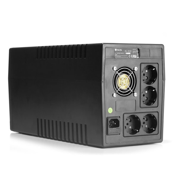 ngs inverter ngs fortress 2000 v2 (1500va) blackPC tilpasning NGS FORTRESS 2000 V2. UPS-topologi: Standby, UPS-kapacitet Sort