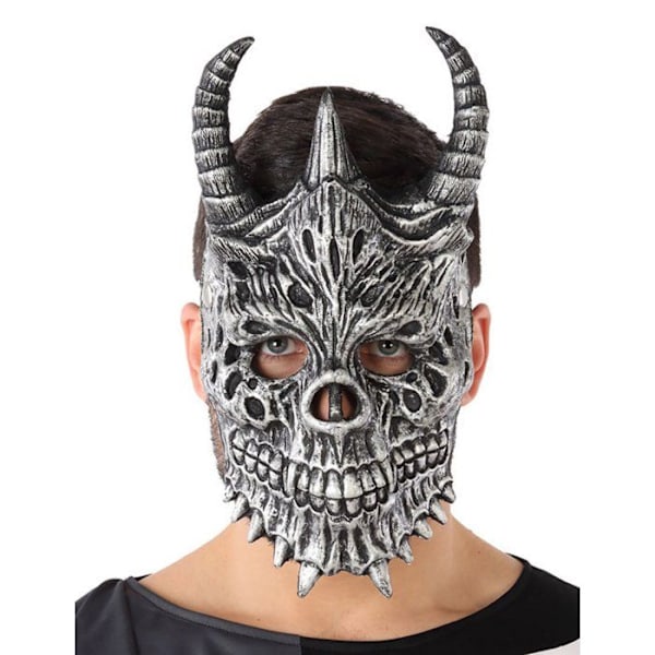 Vuxen grå drakemask Mörkgrå