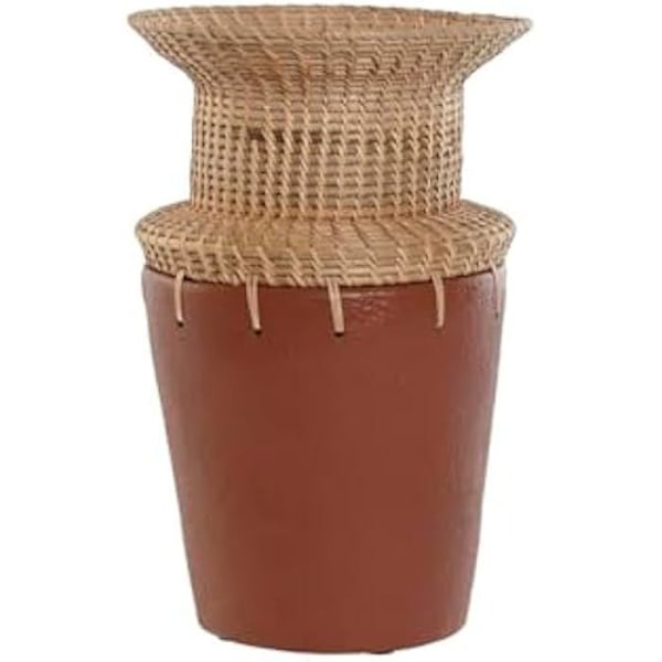 Dekorativt objekt - HOME ESPRIT - Naturlig Terracotta Vase - Flerfarvet - 30 x 40 x 30 cm - Moderne stil Flerfärgad