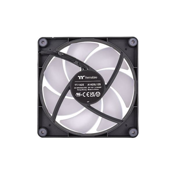 Ventilaattori THERMALTAKE CT140 ARGB SYNC PC | 2 pakkausta CL-F150-PL14SW-A - Musta - 140mm - 77,37 cfm - 30,5 dB