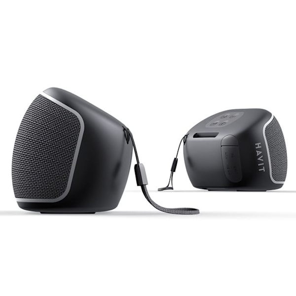 Bærbar Bluetooth-højttaler 5.3, TWS, AUX, TF, FM, USB, IPX4 - Havit (SK800BT) - Sort