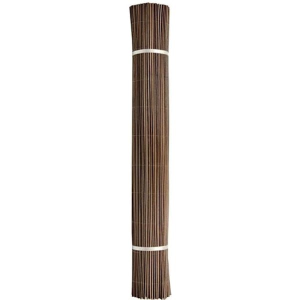 Syntetisk stok imiteret naturflet "Fency Wick" - 1 x 3 m - Brun