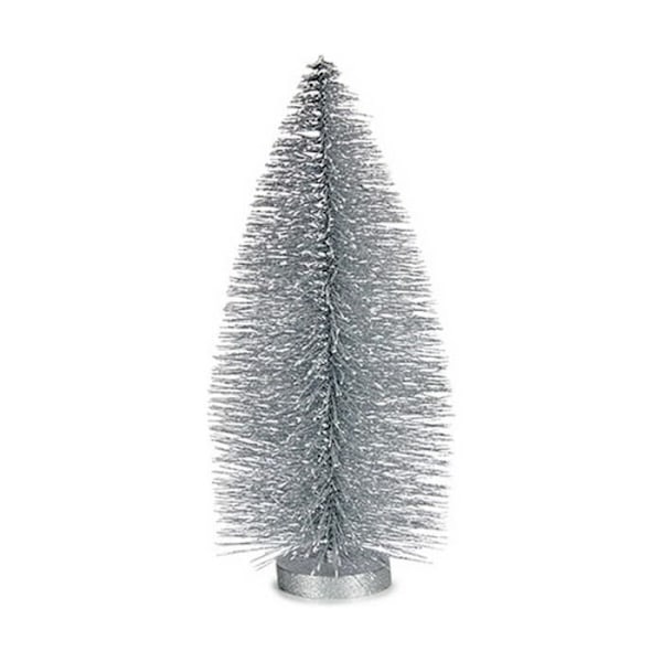 silver julgran (13 x 32 x 13 cm)