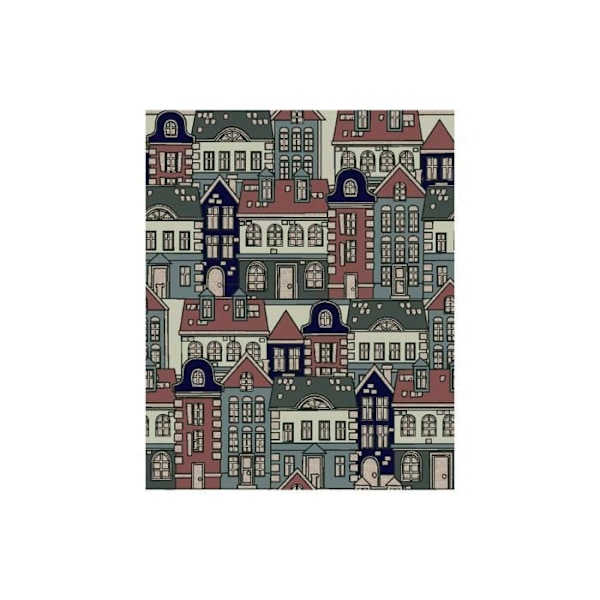 Fläckskyddande tygroll - GENERISK - Stad 601 - 140cm x 25m - Vit - Syntetisk Vit