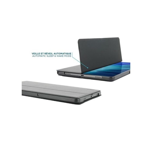 Økologisk Beskyttelsescover til Galaxy Tab A9+ 11" - 50% Genanvendt - Tastatur/Se-Mode Etui - Sort - MOBILIS