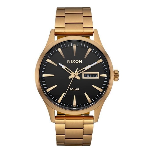 Ur - Nixon - Sentry Solar - Rustfrit stål - Vandtæthed 10 ATM - Farve All gold/black Helt guld/svart