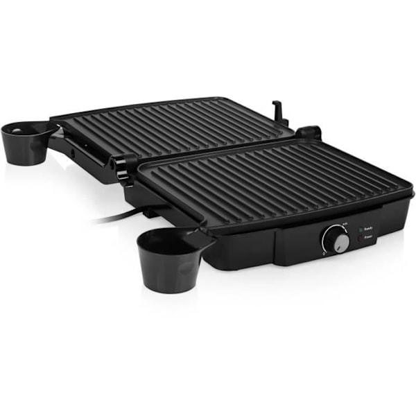Tristar Kontaktgrill 2000 B 29,7x23,5 cm Sort Rostfritt stål och svart