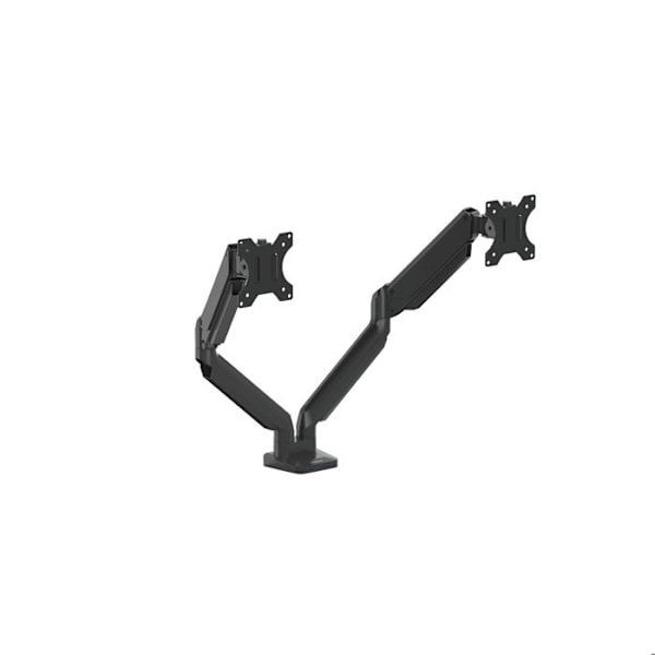Justerbar arm för 2 Fellowes Platinum Series Dual Arm monitorer - svart aluminium - Skärmstorlek: 10"-27"