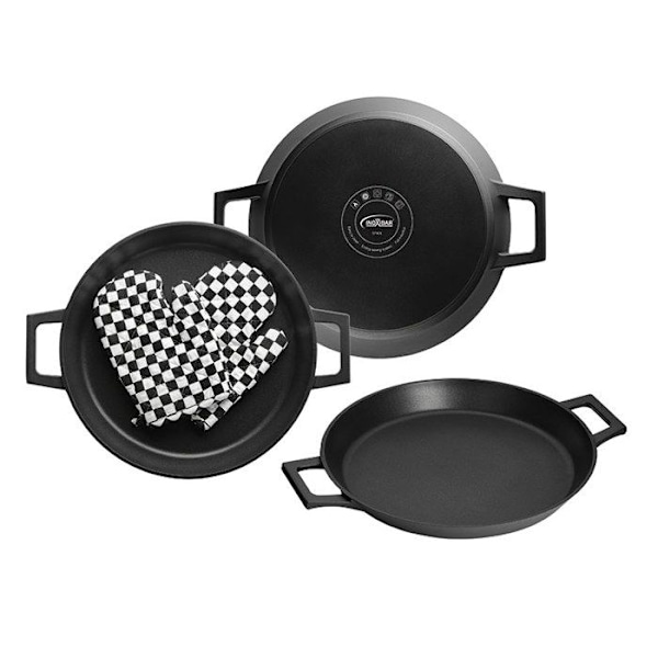 Paellera - SERIE ABSOLUT BLACK - 36 CM - Farve Sort Svart