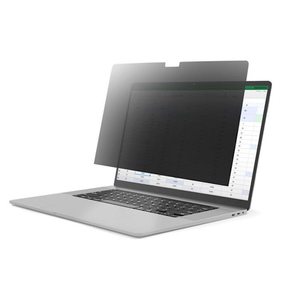 StarTech.com Yksityisyysfiltteri MacBook Pro 14" Häikäisysuoja ja Sinisen Valon Vähennys 51% musta, Läpinäkyvä