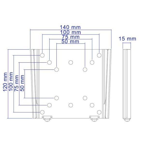 TooQ LP1023F-B Flat Screen Desktop Mount