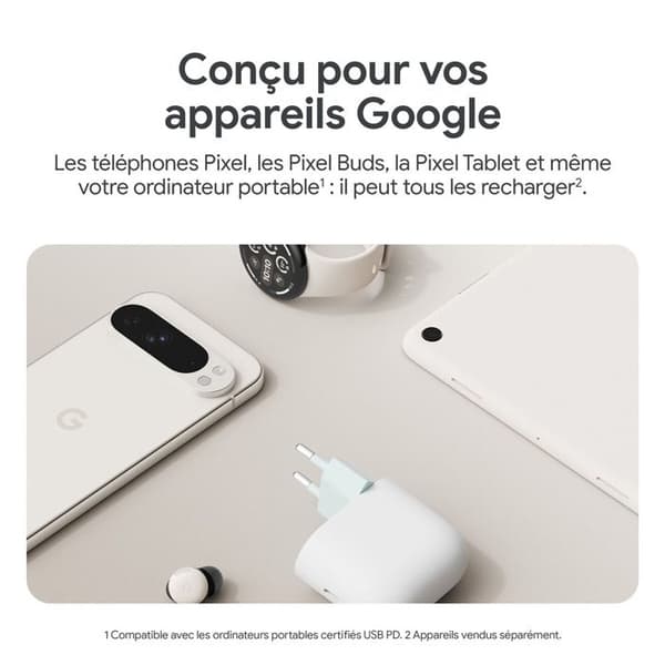 GOOGLE USB-C väggladdare Vit