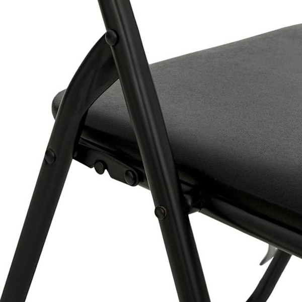 Sammenklappelig stol i PVC - Basic - Sort - H 79 cm Svart