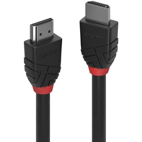 LINDY højhastigheds HDMI-kabel - sort linje - 0,5 m