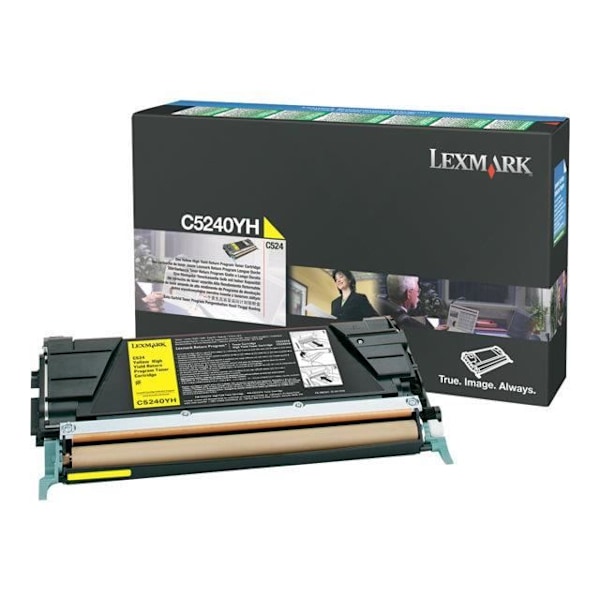 LEXMARK C524, C532, C534 keltainen suurikapasiteettinen väriainekasetti 5 000 sivua