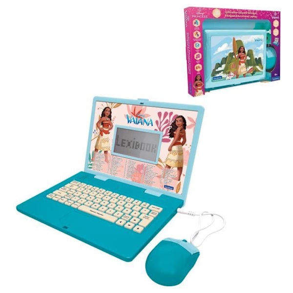 Bilingv computer Vaiana med 124 aktiviteter (EN/FR)