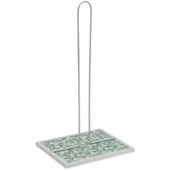 Køkkenpapirudruller Blomster Metal Stål Træ MDF 16,5 x 31 x 13 cm - VERSA Flerfärgad