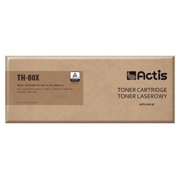 ACTIS TH-80X - Musta - 1 kpl yhteensopiva mustepatruuna