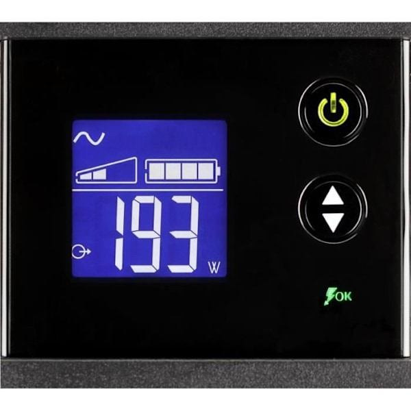 Inverter - EATON - Ellipse PRO 1200 USB DIN - 1200VA - 8 DIN-stik - IEC 61643-1 overspændingsbeskytter