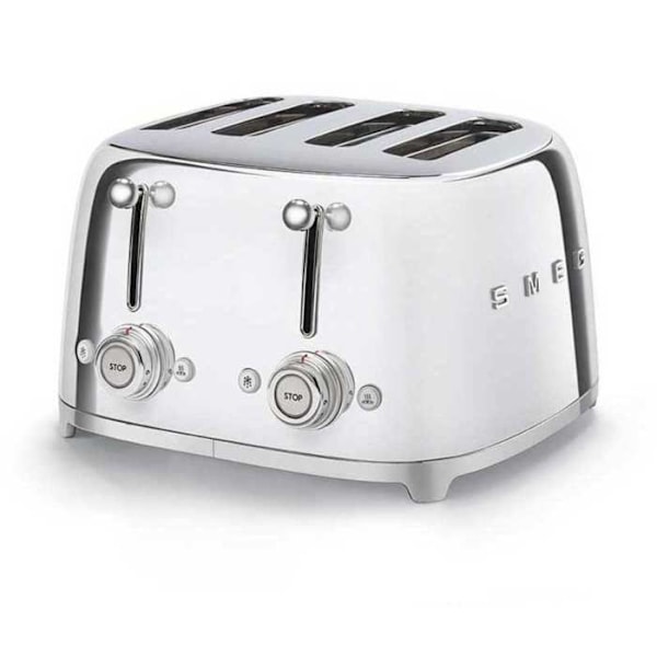 Grill-toast SMEG 4 skiver Årgang 50 - 2000W B Forkromet TSF03SSEU Metal