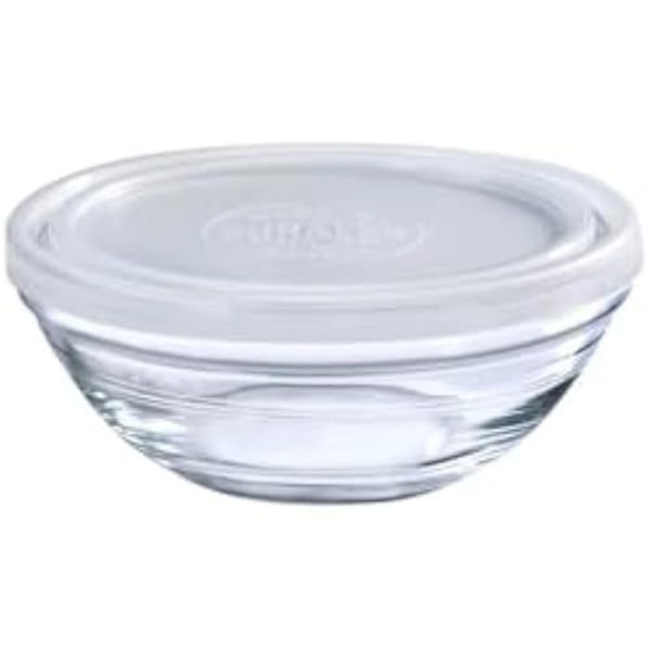 Freshbox skål - BigBuy Home - Transparent - 20,5 cm - Med lock - Flerfärgad Flerfärgad