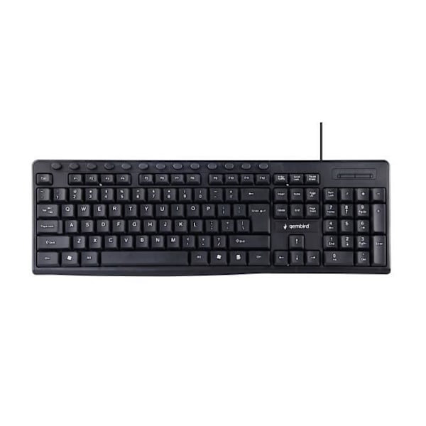 GEMBIRD KB-UM-107 USB-NÄPPÄIMISTÖ ENGLANTI MUSTA musta