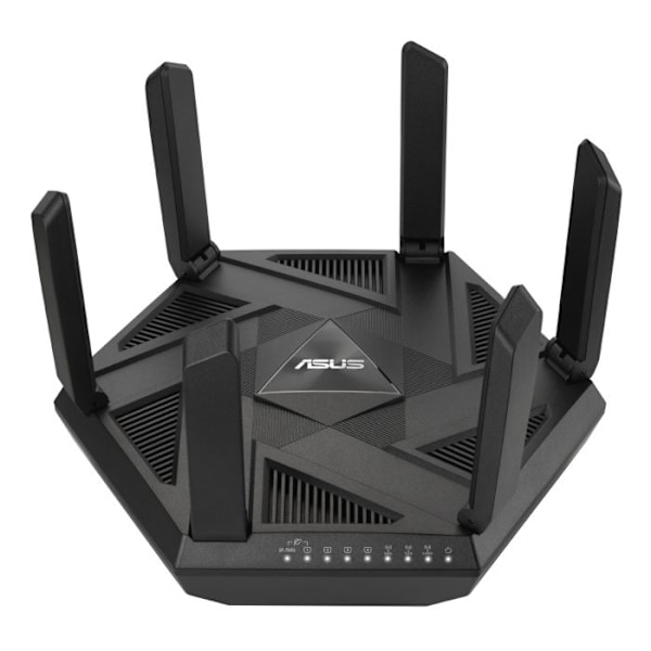 Asus RT-AXE7800 mobiilireititin - Kolmikaistainen Wi-Fi 6E - Siirtonopeus 4804 Mbit/s - Valkoinen musta