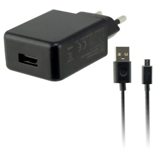 Seinäldock - KSIX - Micro USB - 2A - Musta - Latauslisäosa Svart