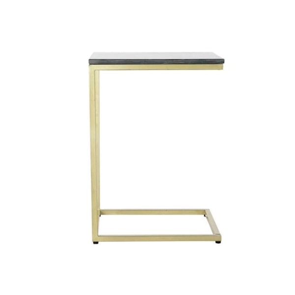 sidebord 40 x 46 x 65 cm sort guld marmorjern