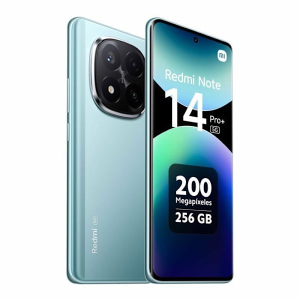 Xiaomi Redmi Note 14 Pro+ 5G Smartphone med 8GO RAM 256GO ROM Blå
