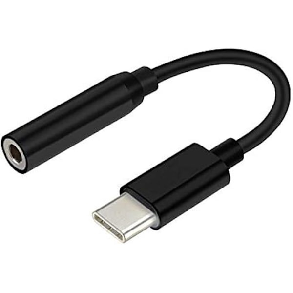 AISENS Adapteri USB Tipo-c audio a109-0348 - liittimet USB Tipo-c Macho/Jack 3.5 helma - Negro - 15cm