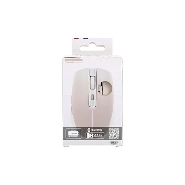 Mus - TNB - MWGRADIENTPK - Genopladelig - Bluetooth og Dongle - Pastelrosa