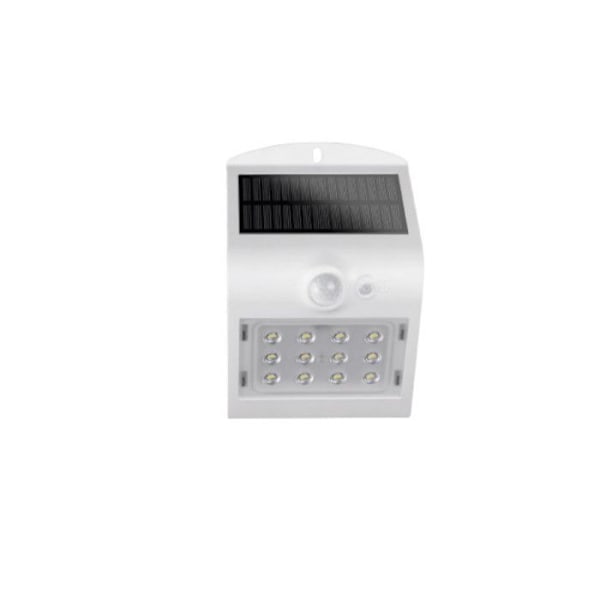 Solar Væglampe med Led Sensor EDM 1,5W 220 Lumen 10x14cm - Hvid
