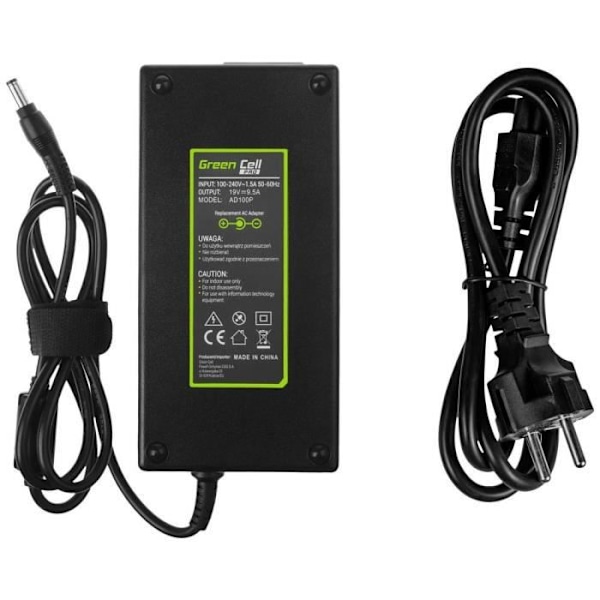 Strømforsyning til bærbar computer - GREENCELL - GC-AD100P - 19V 9.5A - CA 100-240/ DC 12