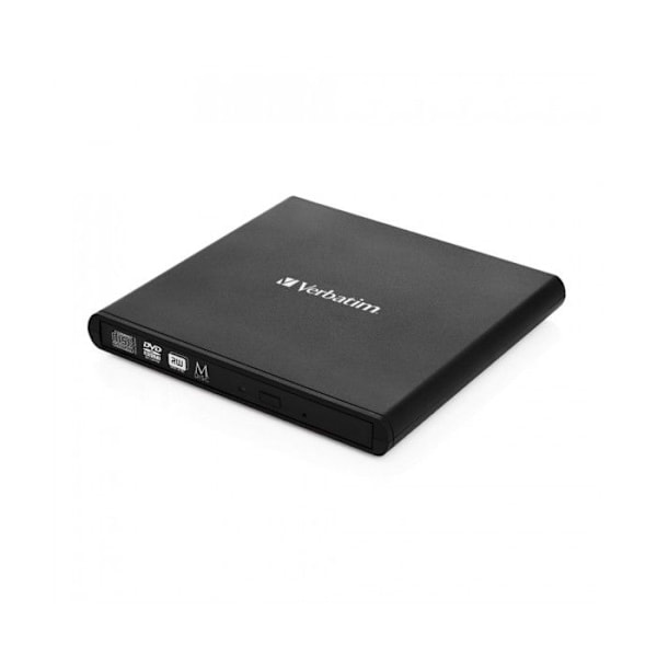 Disklæser - VERBATIM - Slimline - DVD±RW - USB 2.0 - Ekstern