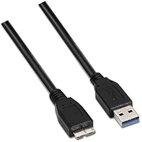 AISENS A105 – 0043 – 3 i 1 m USB-kabel (til ekstern boks og digitale kameraer) Farve Sort
