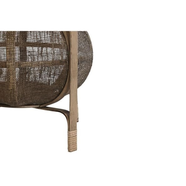 naturlig brun bambus lysestage 33 x 33 x 42 cm