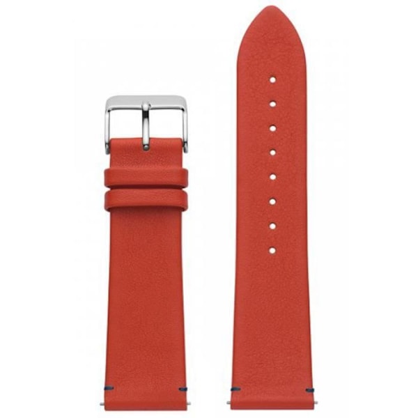 Armbånd til ur - WATX&COLORS - TERRESTRE WXCO1712 - Rød - Læder - Rustfrit stål Röd