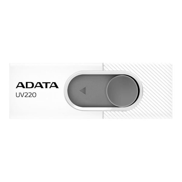 USB-avain - ADATA - UV220 - 32 Gt - USB 2.0 - Valkoinen-harmaa Harmaa, Valkoinen