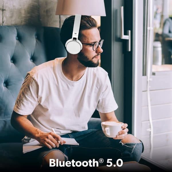 Trådlösa Bluetooth-hörlurar - T'nB - Singel 2 - 8 timmars batteritid - Justerbar - Silver