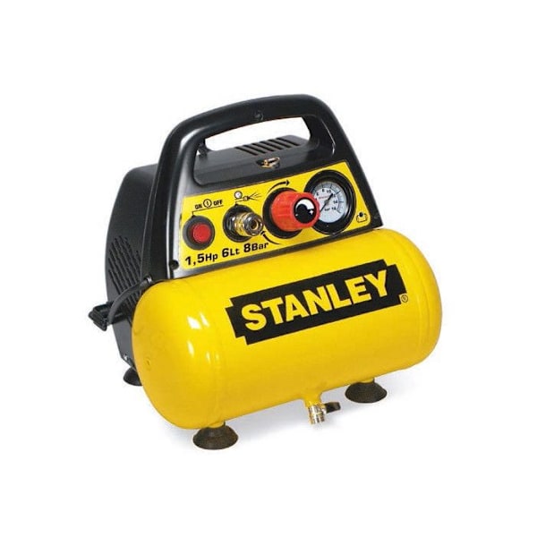 Öljytön Coaxial-kompressori 6L 8 bar 1,5CV Nanometristä DN 200/8/6 Stanley