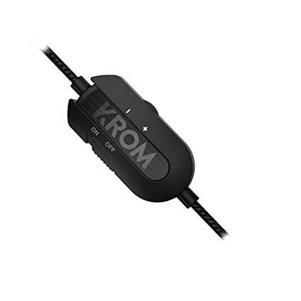 Headset med Micro Gaming KROM Kode 7.1 Virtual NXKROMKDE - Svart